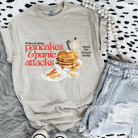 Pancakes & Panic Attacks DTF Transfer
