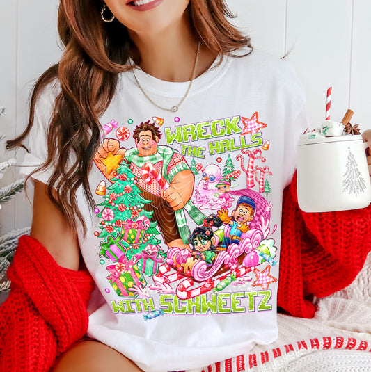 Wreck The Halls DTF Transfer