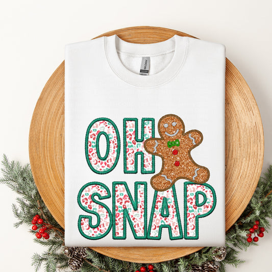 Oh, Snap Gingerbread Colorful Leopard Print DTF Transfer