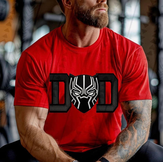 DAD-BP Black Faux Embroidery DTF Transfer