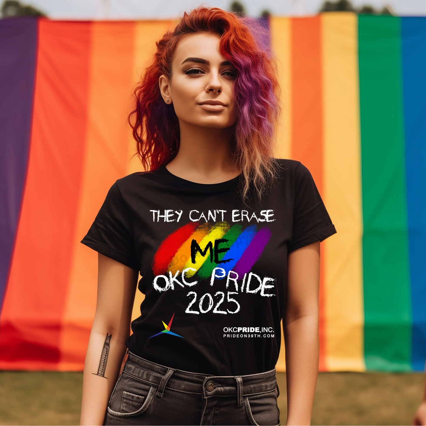 2025 OKC Pride T-Shirt- They Can’t Erase Me