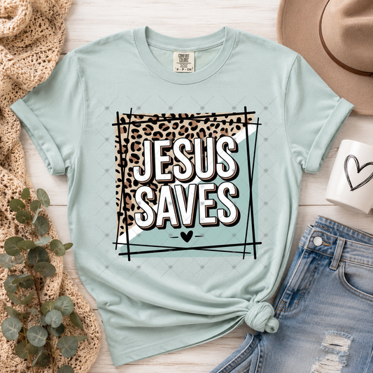 Jesus Saves DTF Transfer