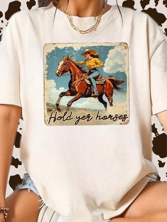 Hold Yer Horses DTF Transfer