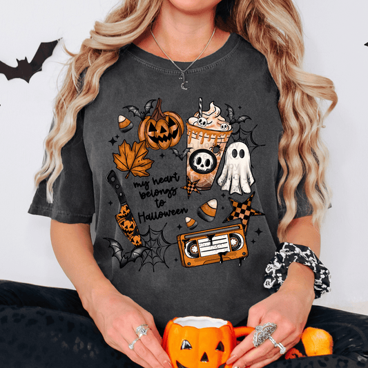RTS My Heart Belongs To Halloween ADULT DTF Transfer