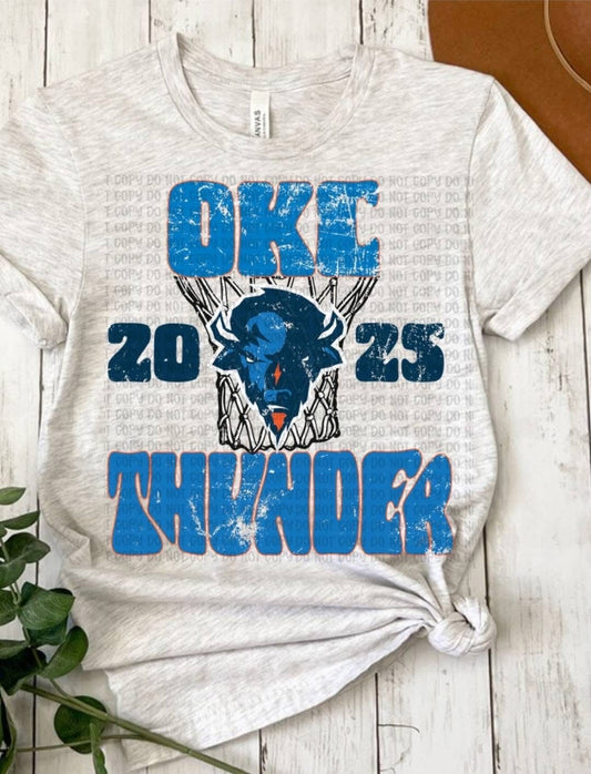 OKC Thunder 2025 DTF Transfer