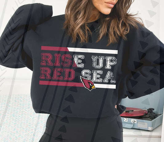 Rise Up Red Sea DTF Transfer