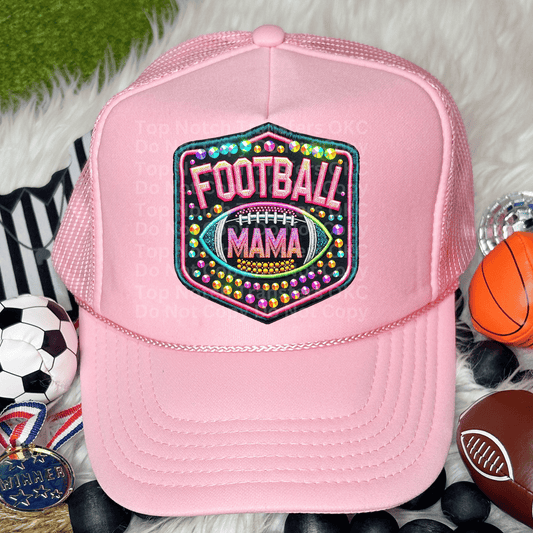 Football Mama Faux Patch 1 DTF Transfer