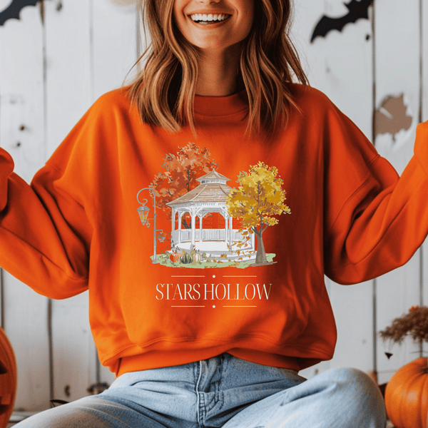 Stars Hallow Fall Orange Sweatshirt