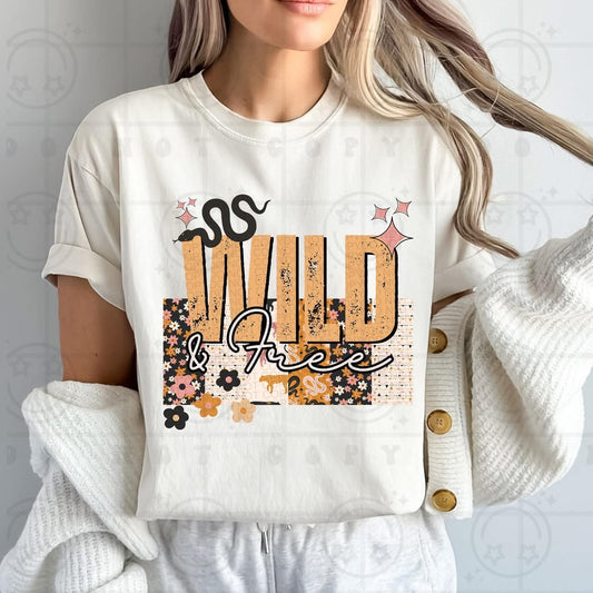 Wild & Free DTF Transfer