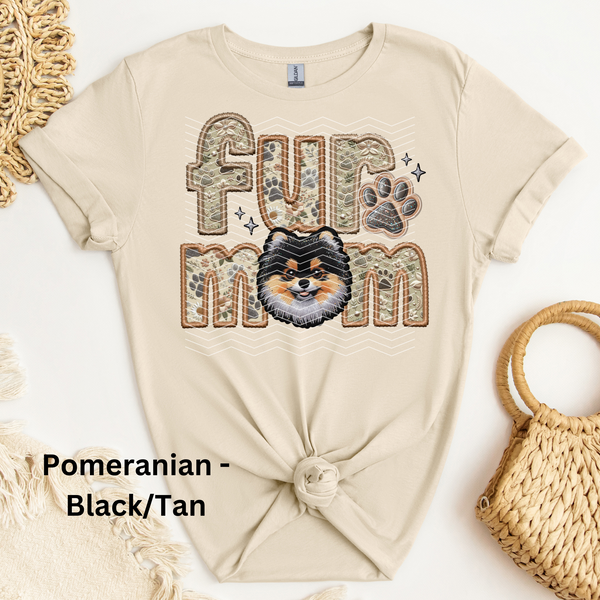 Pomeranian - Black/Tan DTF Transfer