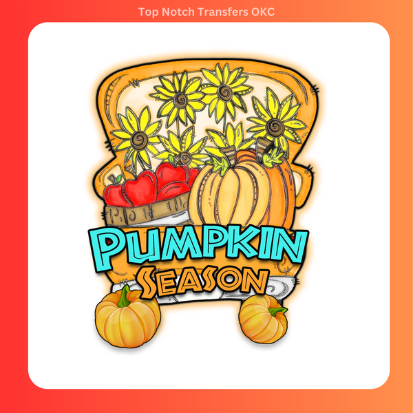 Pumpkin Season Truck DTF Transfer