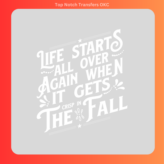 Crisp ln the Fall DTF Transfer