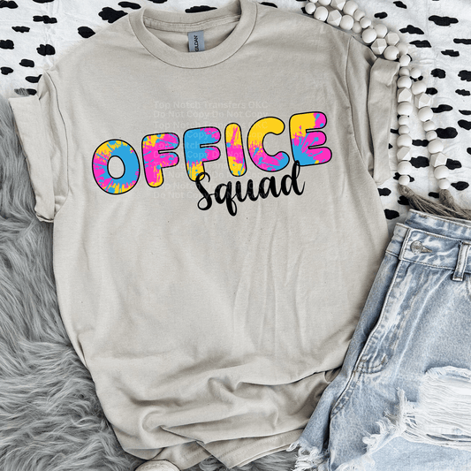 Office Squad Paint Splash DTF Transfer