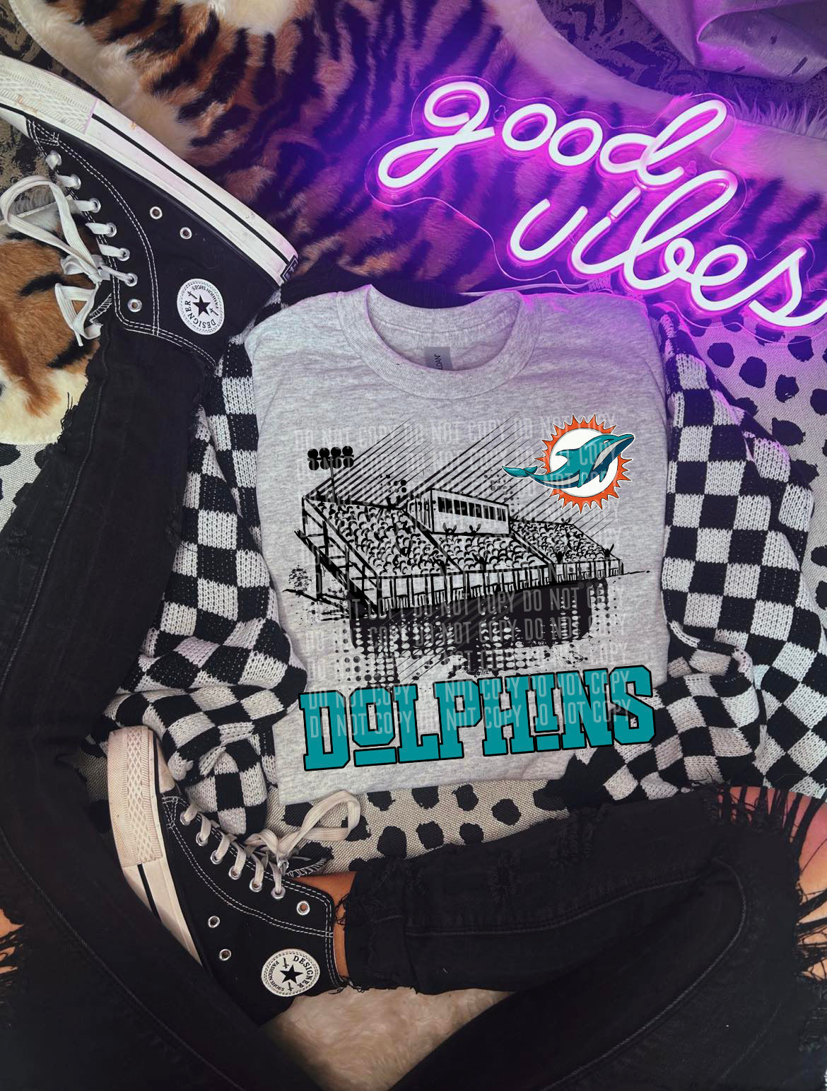 Dolphins DTF Transfer
