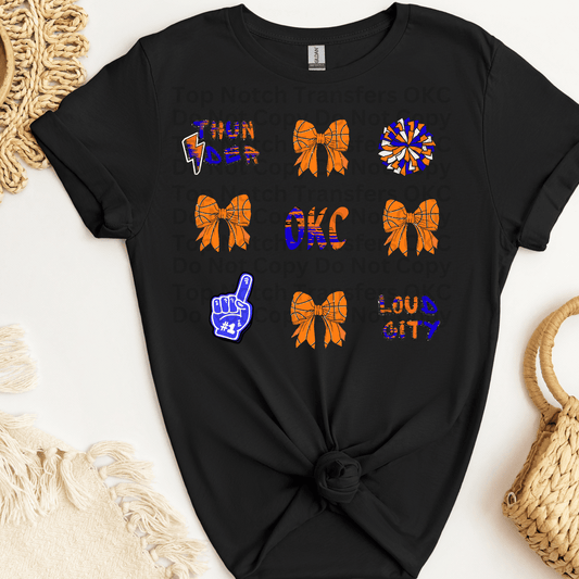 OKC Basketball Croquette DTF Transfer