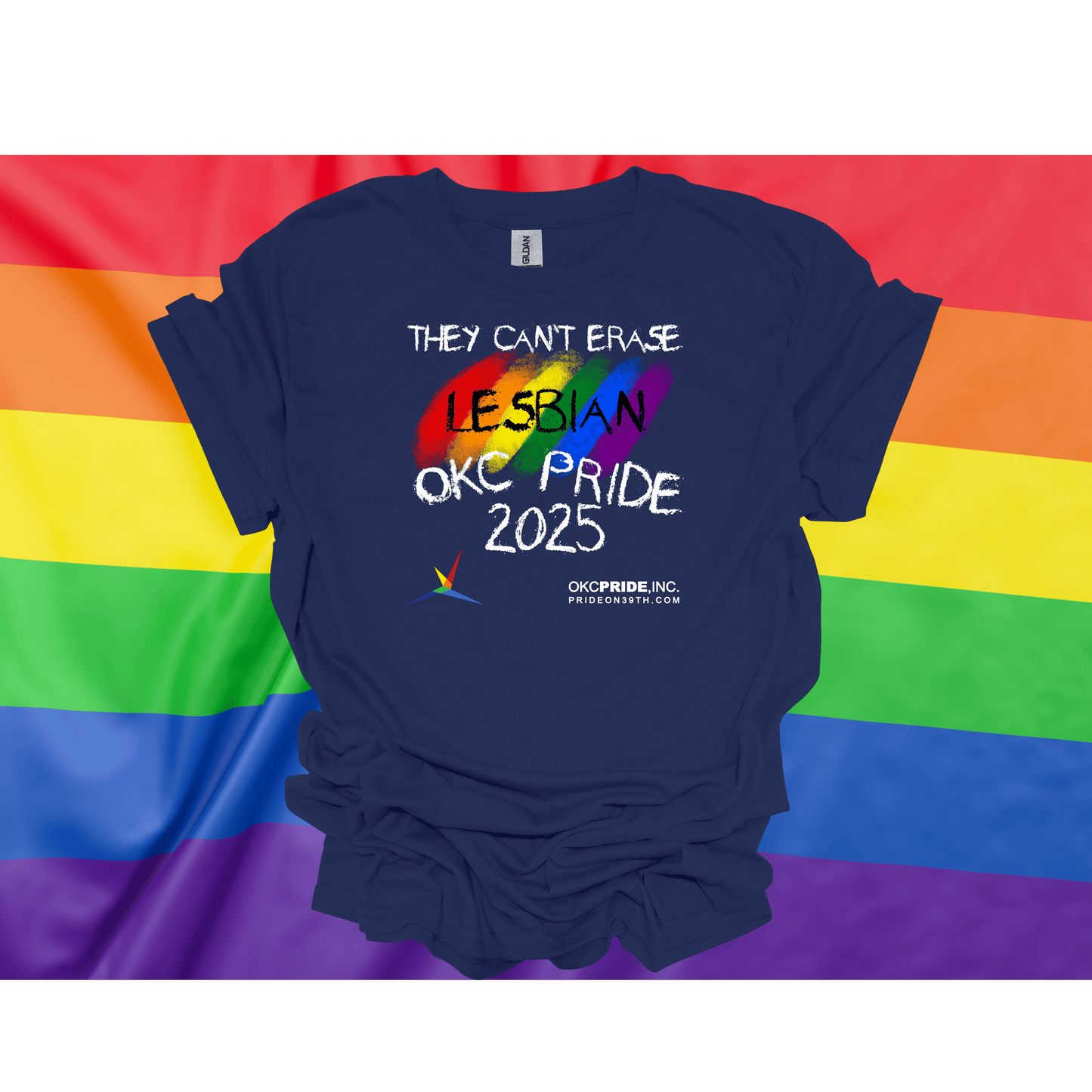 2025 OKC Pride T-Shirt- They Can’t Erase Lesbian