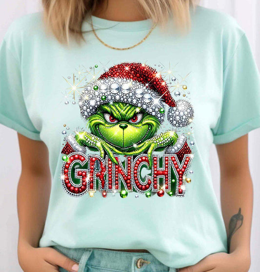 Red Bling Green Guy DTF Transfer