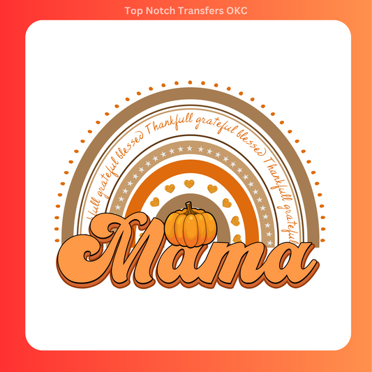 Mama Fall Rainbow DTF Transfer