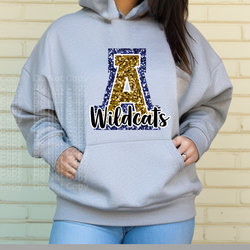 Wildcats Faux Sequin DTF Transfer