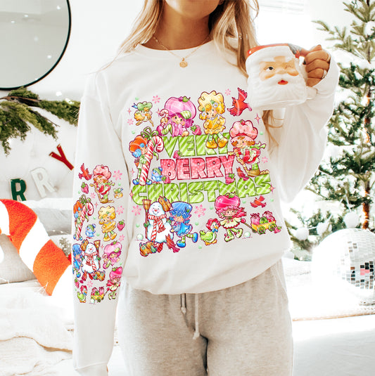 Very Berry Christmas *Optional long sleeve design* DTF Transfer