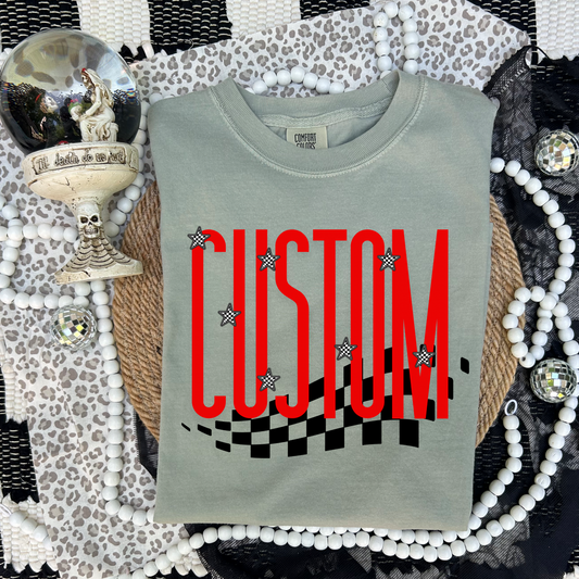 Custom-Tall Retro Mascot DTF Transfer (*Leave Mascot and Colors in Checkout Notes)