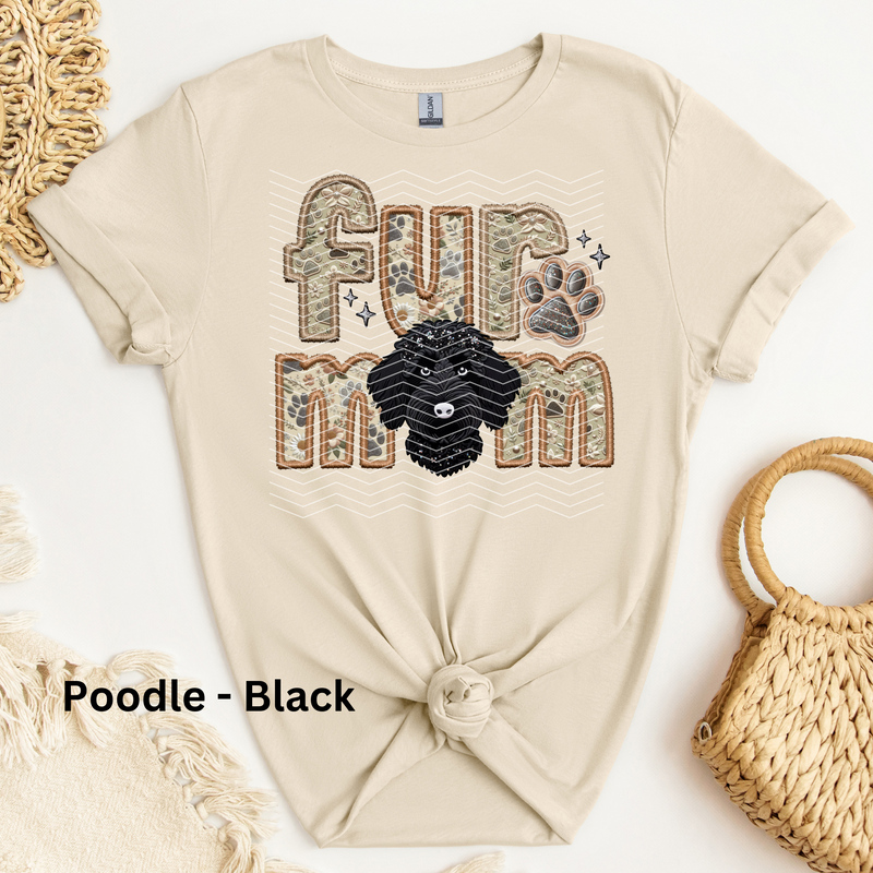 Poodle - Black DTF Transfer