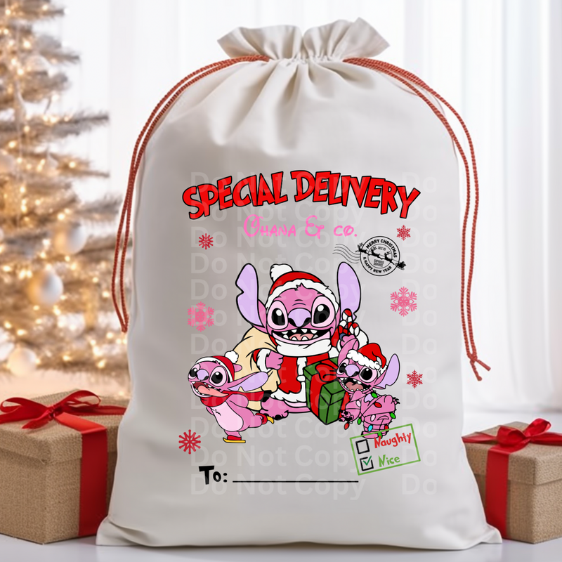 Santa Bag Design 17 DTF Print