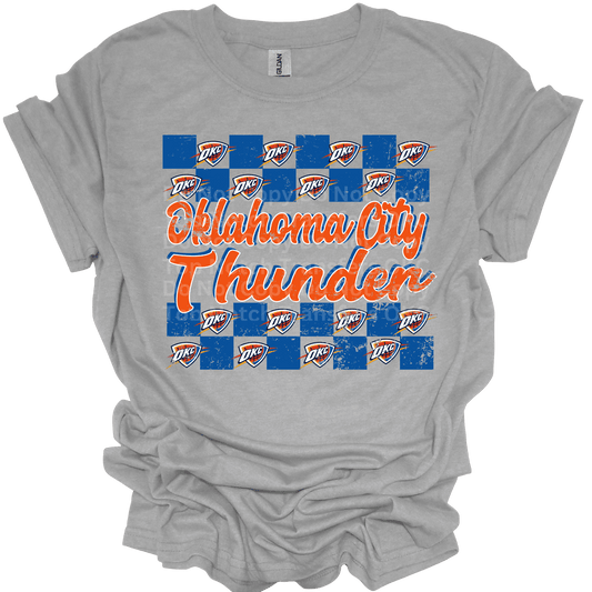OC Thunder Checkered DTF Transfer