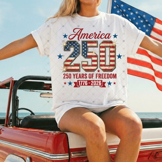 America 250 Years Of Freedom DTF Transfers