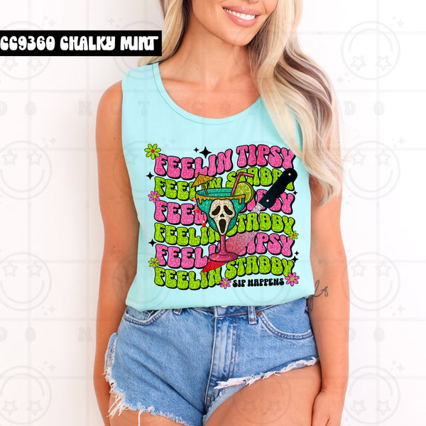 Feelin’ Tipsy Sip Happens 3 DTF Transfer
