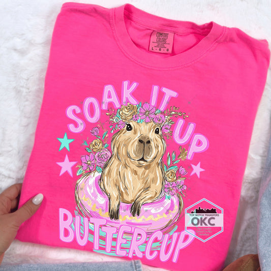 Soak It Up Buttercup DTF Transfers
