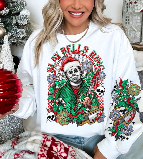 Slay Bells Ring *Optional long sleeve design* DTF Transfer