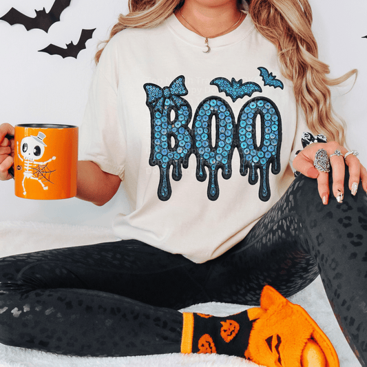 Blue Boo! DTF Transfer