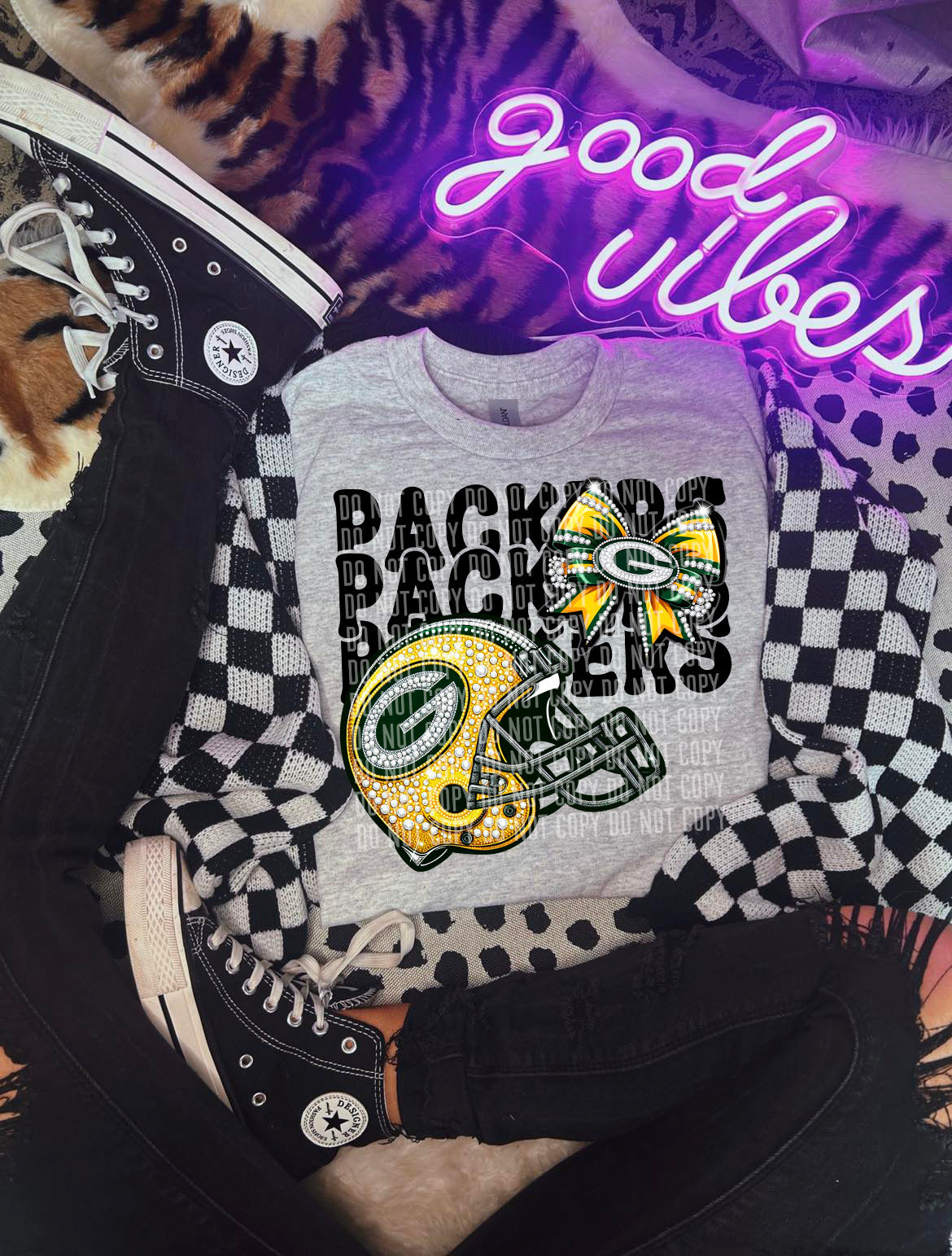Packers Team Bows DTF Transfer