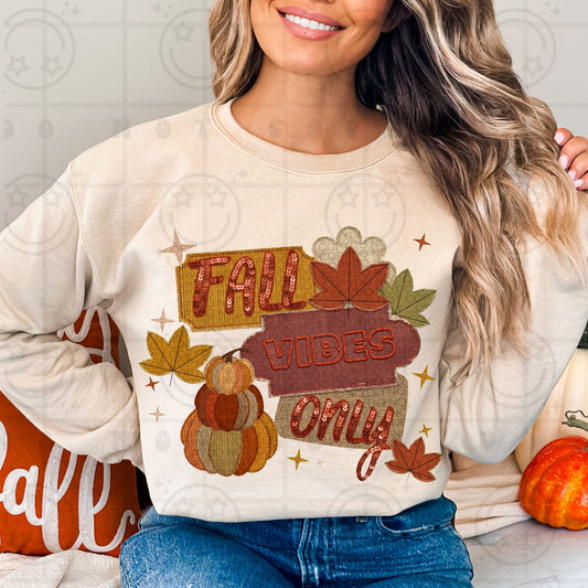Fall Vibes Only DTF Transfer