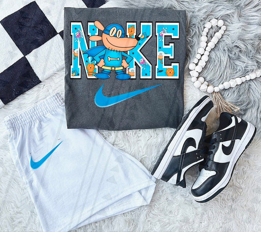 Storybook Swoosh- Dog Man DTF Transfer