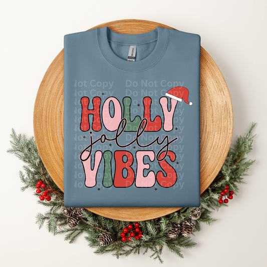 Holly Jolly Vibes DTF Transfer