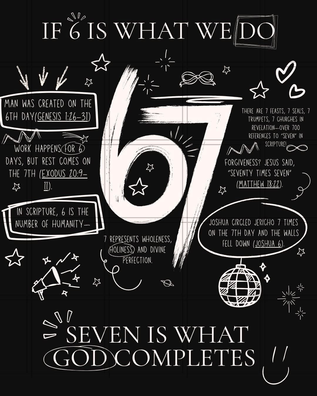 67 White DTF Transfer