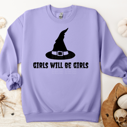 Girls Will Be Girls Witch Hat DTF Transfer