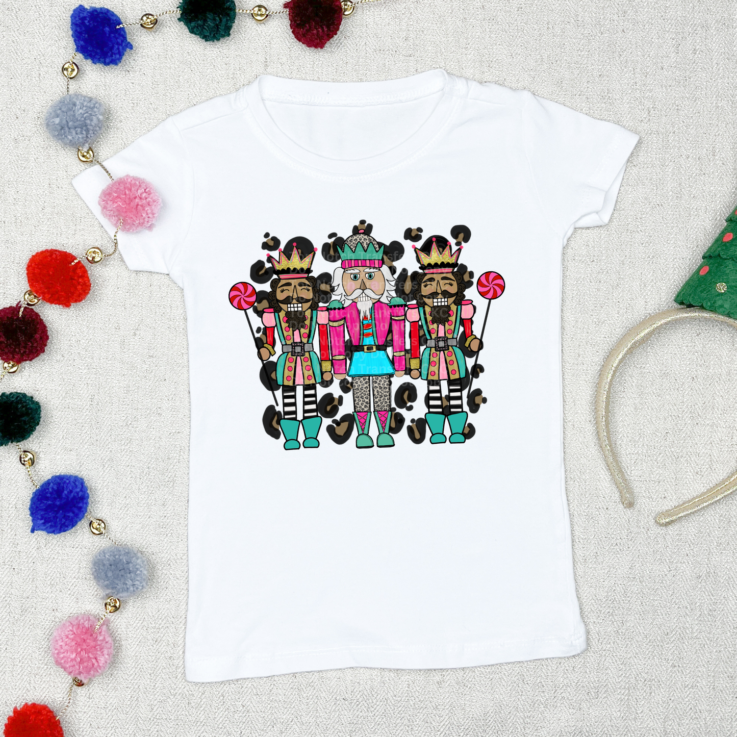 Bright Pink & Blue Nutcrackers DTF Transfer