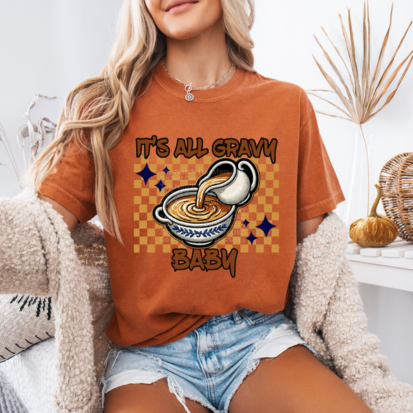 It's All Gravy Baby DTF Transfer