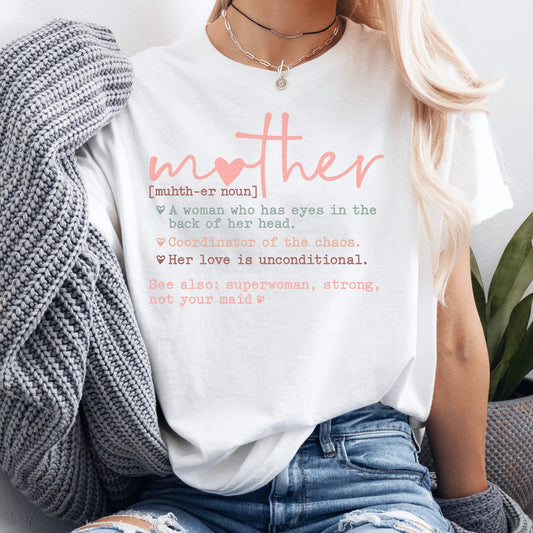 Mother definition pink DTF Transfer
