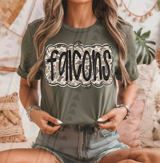 Falcons Camo DTF Transfer