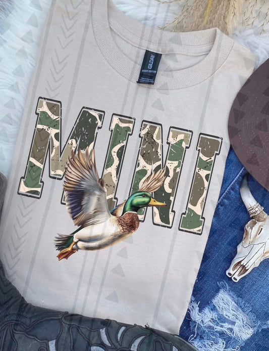 Mini Camo Duck DTF Transfer