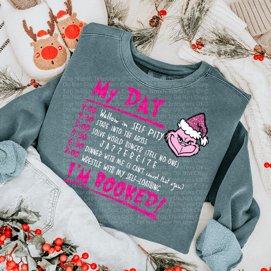 I'm Booked! Pink DTF Transfer