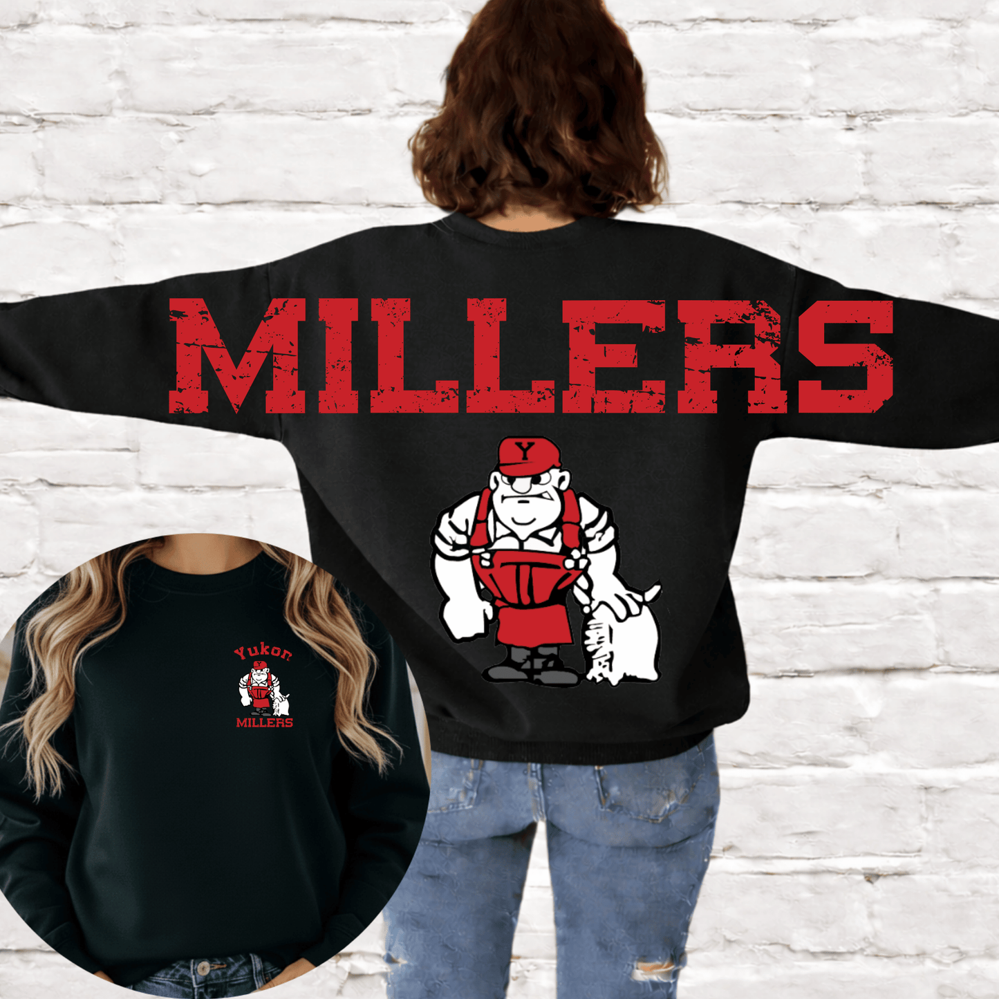 Yukon Millers Full Back & Pocket DTF Transfer