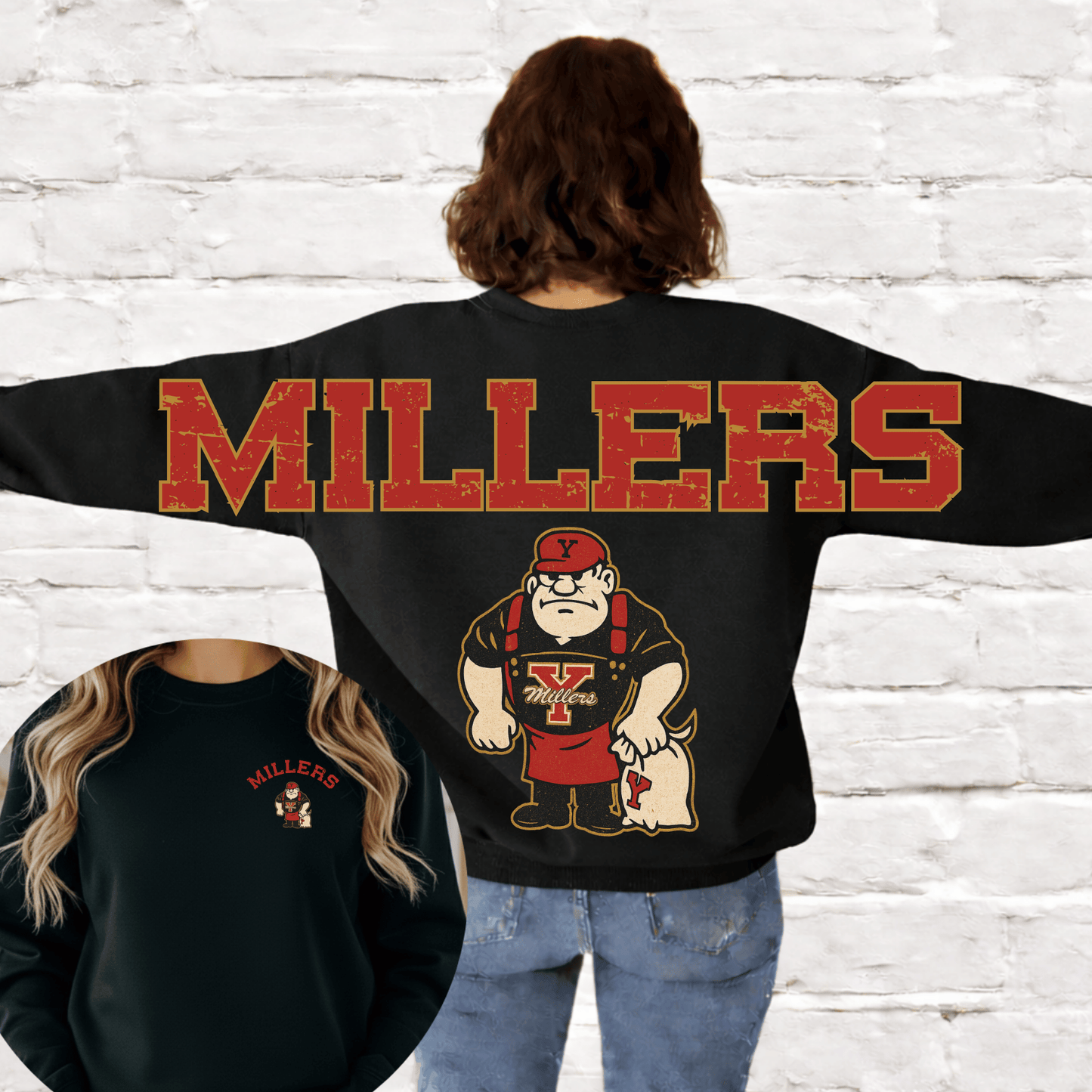 Yukon Millers Full Back & Pocket DTF Transfer
