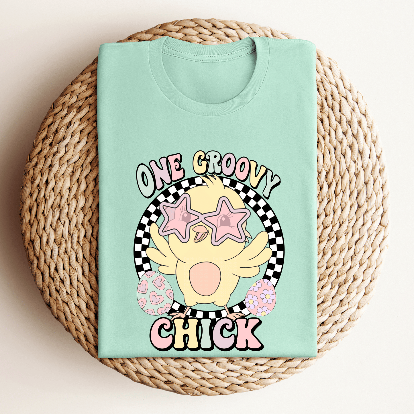 One Groovy Chick DTF Transfer