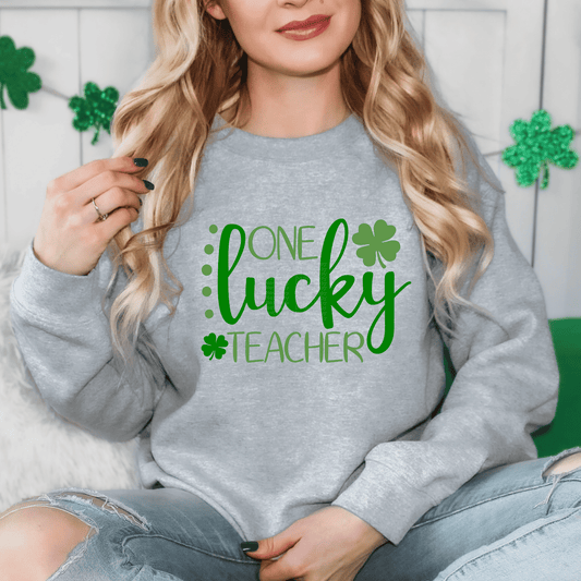 One Lucky Teacher DTF Transfer