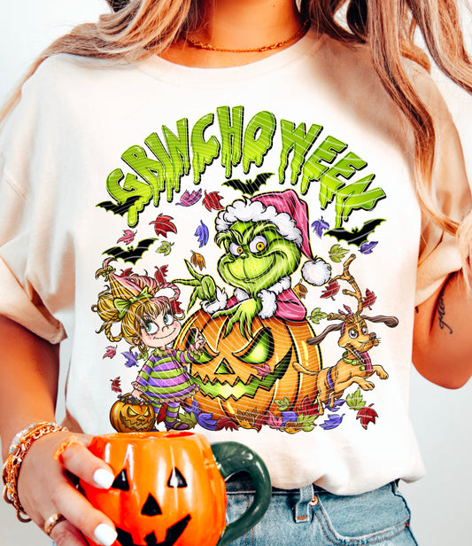 Grinchoween DTF Transfer